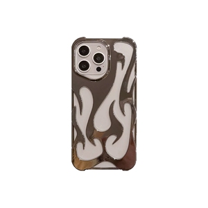 <span class=keywords><strong>Coque</strong></span> de téléphone en TPU de couleur unie de personnalité créative pour <span class=keywords><strong>iPhone</strong></span> 16 15 14 11 Pro Max Protection de Dissipation thermique de conception de flamme creuse - Product Image 6