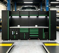 Armoire à outils modulaire personnalisée, robuste et moderne, solution de rangement pour garage, espace de rangement pour outils de garage, poste de travail