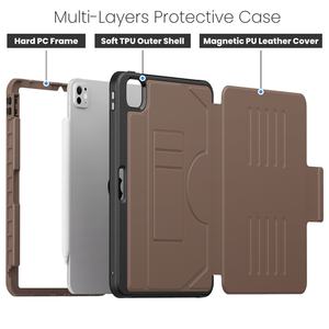 Nueva Funda de Cuero de Alta Calidad para iPad Pro 11 Pulgadas 2024, con Ranura para Lápiz, Función de Activación/Suspensión Automática - Product Image 6