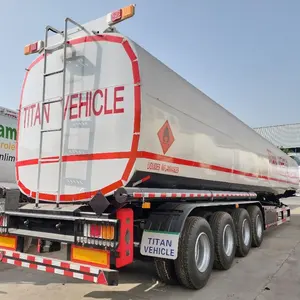 Neuer und alter guter Zustand Kraftstoff tanker Anhänger Sattel auflieger Vier Brücken Öltank wagen zu verkaufen