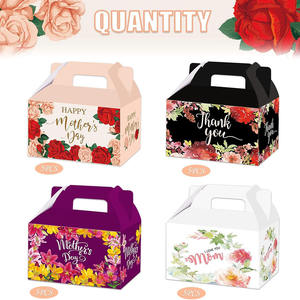 <span class=keywords><strong>Feliz</strong></span> Día DE LA MADRE Bolsas de regalo de papel Mejor mamá Favor de fiesta de cumpleaños Caja de regalo Regalos florales Galletas Cupcake Mango Caja del Día de la madre - Product Image 3