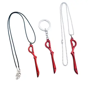 3 Designs Anime KILL la KILL Jewelry Necklace Creative scissors Pendant Metal Alloy Necklace for Girls