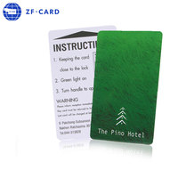 Muestra gratis de alta calidad tamaño de crédito 13,56 MHz RFID NXP MIFARE(R) Classic 1K 4K Hotel Key Cards para sistema de control de acceso