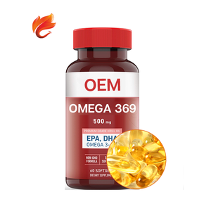 Gel lembut Omega 369, kapsul keras, pil, Tablet kunyah, gel lunak, suplemen, produsen 1000 mg-harga, OEM, Label pribadi - Product Image 1