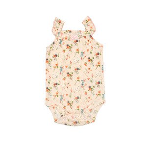 Barboteuse Triangle d'Été pour Nouveau-né, <span class=keywords><strong>Combinaison</strong></span> Camisole Florale Mignonne pour Filles, 100% Coton, Style Adorable, 3-24 <span class=keywords><strong>Mois</strong></span> - Product Image 5