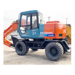 Excavadora de ruedas Hitachi Ex100WD, Excavadora de ruedas usada, Excavadora de ruedas Hitachi - Product Image 1