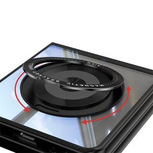 Z להעיף 7 6 5 במקרה טלפון במקרה מסתובב 360 שריון מעמד מגנטי + מגן מצלמה מגן מגן נקה סגנון - Product Image 6