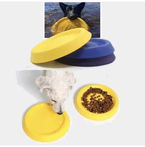 Jouet à mâcher en EVA écologique, design classique, jouet de dressage pour chien flottant durable avec bol universel pour animaux de compagnie, utilisation quotidienne, <span class=keywords><strong>disque</strong></span> volant - Product Image 2