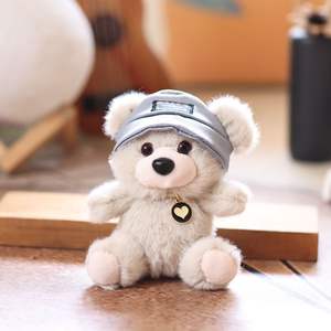 Cartoon-Duftender Hut-Bär Plüsch Niedlicher Teddybär Spielzeugpuppe Schlüsselanhänger Taschendekoration Figur - Product Image 6
