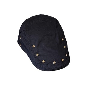 Boina de algodón transpirable estilo japonés retro para hombre, con remaches metálicos, ideal para las cuatro estaciones, diseño británico de moda progresiva. - Product Image 1