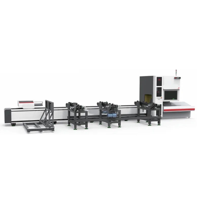 Pemotong tabung persegi panjang diameter 15-450mm, pemotong sudut profil dan mesin pemotong laser pipa baja karbon