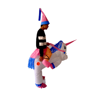 Costume d'animal licorne gonflable populaire pour les fêtes de <span class=keywords><strong>vacances</strong></span> pour adultes, en matériau térylène, taille et couleur personnalisables - Product Image 3