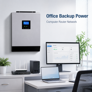 Système solaire hybride Powermerry 5 kW monophasé avec onduleur solaire MPPT, entrée de tension <span class=keywords><strong>PV</strong></span>, routeur WiFi pour usage domestique et alimentation de secours - Product Image 3