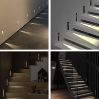 DGLUX Vente en Gros Lampe d'Angle LED de Qualité Supérieure IP65 pour Escaliers avec Détecteur de Mouvement, Lumière d'Escalier LED 3W en Aluminium 50/70
