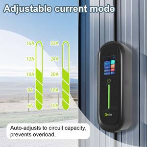 Chargeur de voiture électrique portable ZenCar 16A 3 phases 11kW AC, chargeur rapide pour véhicules électriques avec contrôle par application Wifi, prise de type 2 / GBT en option - Product Image 4