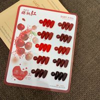 Vernis à ongles gel rouge cerise 10 couleurs, nouvelle collection automne/hiver, rouge vif flatteur, usage professionnel en salon