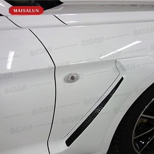 Garniture d'aération d'aile latérale de voiture en fibre de carbone pour Ford <span class=keywords><strong>Mustang</strong></span> 15-23 style GT - Product Image 6