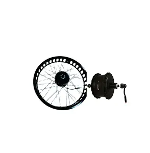 廉价和合格的 48 V 350 W 20 英寸铝合金肥胖自行车轮设置电动脂肪自行车