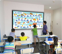 Tableau blanc interactif intelligent EIBOARD 65 pouces tout-en-un 4K infrarouge à 20 points tactiles, écran plat, système d'exploitation Android, pour l'éducation