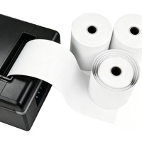 Papel para Rollos de Registro de Oficina, Rollo de Papel Térmico de 80*80mm, Impresión de Alta Definición, Sin BPA, 3-1/8 Pulgadas, 230 Pies