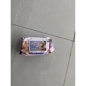 Viola di bambù salviettine umidificate per neonati morbido tessuto Non alcolico per la cura della pelle sensibile per neonati Mini pacchetto di 80 pezzi fornitore di servizi OEM - Product Image 2