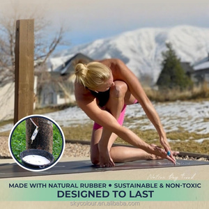 Tapete de Yoga Antideslizante con Diseño Antirrotura y Tapete de Caucho Natural Ecológico con Correa y Bolsa - Product Image 6