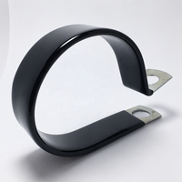 Collier de serrage pivotant recouvert de caoutchouc pour la gestion des tuyaux, type R, clip amortisseur, acier inoxydable 316, résistant aux UV, DIN OEM 4-200 mm