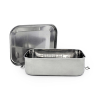 Boîte à lunch en acier inoxydable pour enfants, boîte bento avec compartiments pour l'emballage des aliments à la table, compatible lave-vaisselle