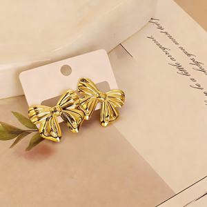 Pendientes de Acero Inoxidable Estilo Punk Europeo Americano, Diseño Geométrico Irregular, Joyería de Moda - Product Image 4