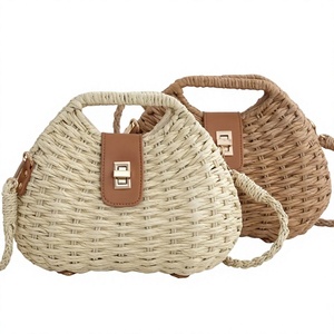 Sac bandoulière tressé décontracté style bohème pour femme, idéal pour l'été et la plage, sac à main en paille style vacances, commande en gros mixte prête à expédier - Product Image 2
