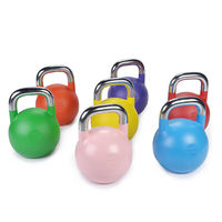 Ensemble de Kettlebells en Fer Colorés de Haute Qualité, Vente en Gros Usine, Durables pour Usage Commercial, Équipement de Fitness pour Salle de Sport