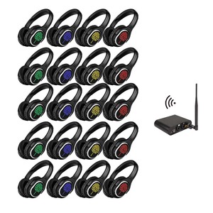 Casque de disco silencieux personnalisé d'usine avec émetteurs optionnels pour soirées dansantes, conventions, cinéma en plein air, yoga, concerts - Product Image 1