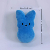 Peluche Lapin de Pâques en Guimauve Douce, Animal en Peluche Lapin Coloré, Cadeau de Baby Shower, Oreiller Couineur Personnalisé, Décoration de Fête