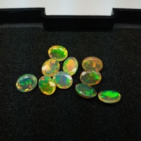 Opale jaune éthiopienne Welo Fire de haute qualité, naturelle, taille ovale 7x9mm, 1,20 carat, taille calibrée, pierre précieuse en vrac