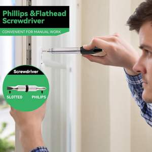 Stylo multifonction 9-en-1 avec lumière LED, stylet, niveau, tournevis, gadgets sympas pour homme/femme/mari/père/mécanicien/petit ami - Product Image 6