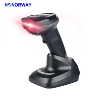 Lector de Códigos QR Inalámbrico BT Portátil 1D 2D con Transmisión de Voz, Sensor Automático, Escáner de Códigos de Barras con Base y Batería de 2600 mAh