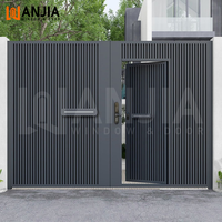 WANJIA Vente en gros Portes d'entrée de sécurité modernes et luxueuses en fer forgé pour maison