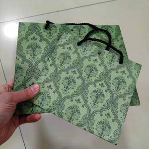 Bolsas de papel Kraft de Rosa <span class=keywords><strong>retro</strong></span> hechas a mano impresas personalizadas, bolsa de papel de lujo de cartón para tienda de ropa, máscara Facia, caja de zapatos, embalaje - Product Image 6