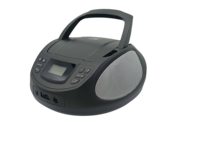 Reproductor de CD Portátil con Reproducción MP3/USB, Pantalla LCD, Altavoz, Radio FM Estéreo de Fácil Acceso, Diseño de Carga Superior
