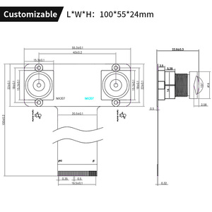 Dual 1080P imx307 Ống nhòm mipi phát hiện trực tiếp người-Nhân chứng so sánh cổng thông minh thiết bị đầu cuối mô-đun máy ảnh - Product Image 5