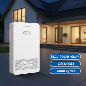 แบตเตอรี่ลิเธียม 10kWh 51.2V 200Ah แบตเตอรี่ลิเธียมสำหรับบ้าน 5kW ติดผนัง GBP-PRO 51.2V200AH ปรับแต่งความจุได้ - Product Image 2