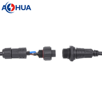 Connecteur de câble étanche IP68 mâle-femelle pour panneau de commande, traitement de câblage M16 6 broches