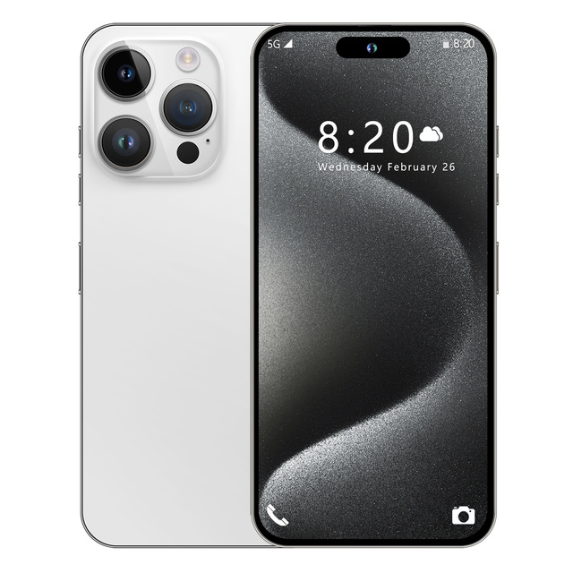 I16 Pro Max 7.3 Inch Full Screen Smartphone Customizable WIFI GPS 1TB Android 4G 5G Supports Spanish English LTE 1TB Storage