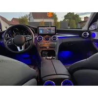 Kit d'éclairage d'ambiance intérieur LED 64 couleurs pour Mercedes Classe C W205/GLC W253 2015-2021