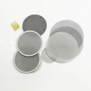 Different sizes Stainless steel wire mesh screen disc filter Extruder Screen Filters for plastic