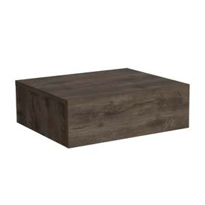 Milano Floating Nightstand Dark Brown Wall Mounted With <b>Drawer</b> Bedroom <b>Side</b> Table - Product Image 2