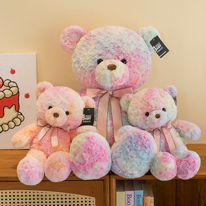 <b>Cute</b> Rainbow <b>Bear</b> Plush Toy Valentine's Day Confession Gift Birthday Gift Soft Toys Beautiful Soft <b>Bear</b> Doll Wholesale Toys - Product Image 4