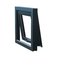 Profil de fenêtre d'auvent insonorisé de fenêtre en aluminium de villa de conception moderne faite sur commande de haute qualité pour la persienne ouverte de balançoire de cuisine extérieure