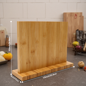 Từ Knife Chủ Đứng Tre Nhà Bếp Countertop Dao Giá Hiển Thị Khối Thiết Lập Lưu Trữ An Toàn Tiết Kiệm Không Gian Thiết Kế - Product Image 6