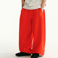 Pantalon de jogging ample pour homme avec logo personnalisé, couleur unie, taille élastique, style streetwear